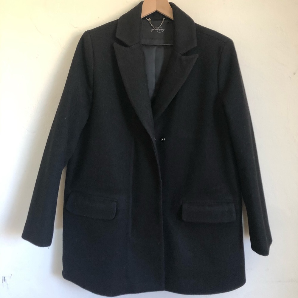Rachel Comey black wool cocoon coat